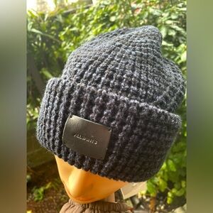 All Saints Dark Blue /Black Knit Beanie